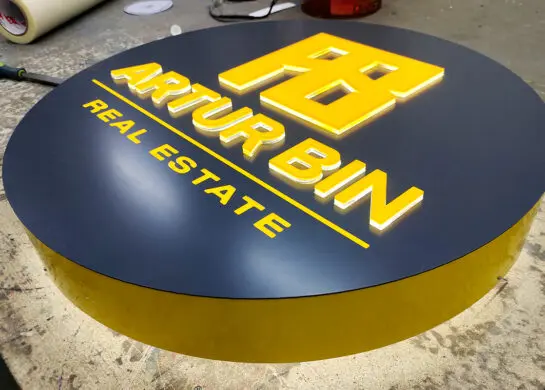 Виготовлення вивіски з інкрустацією фото