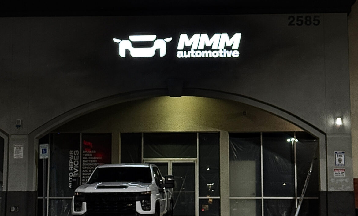 Объемные буквы для СТО MMM Avtomotive