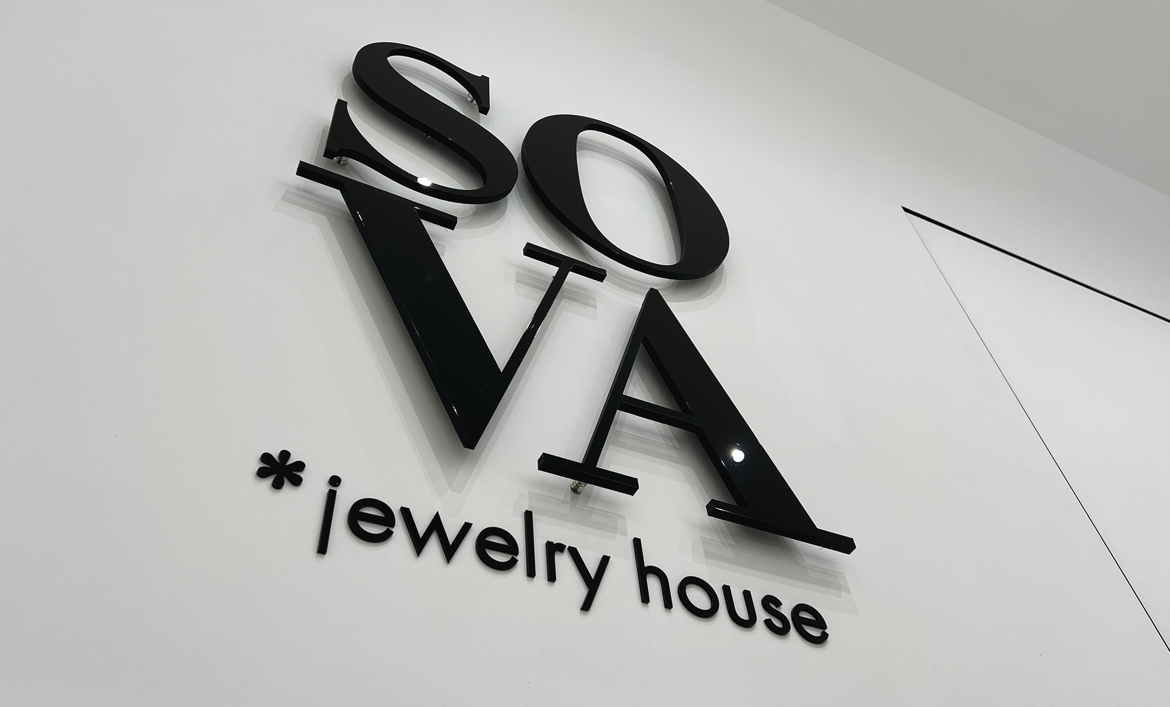 Акриловые буквы на стене фото