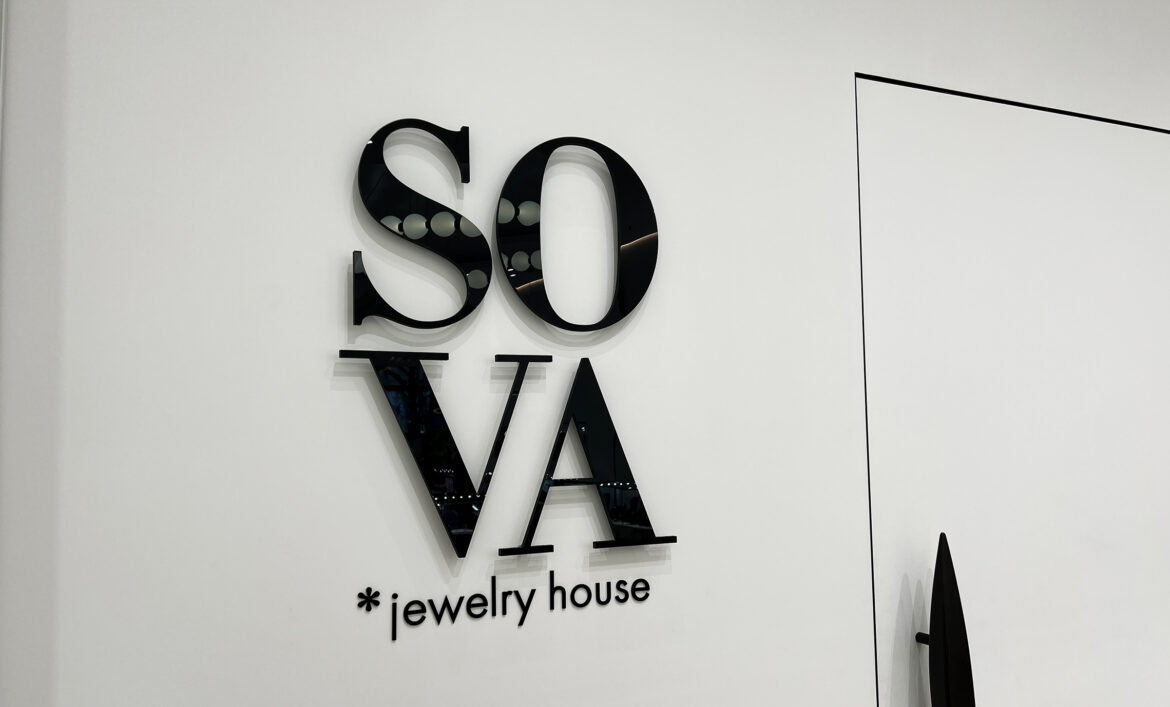 Акриловые буквы в интерьере пример