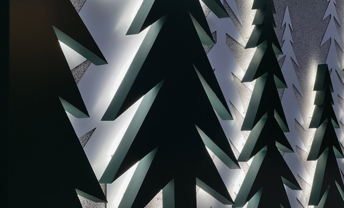 Контражурне підсвічування реклами фото