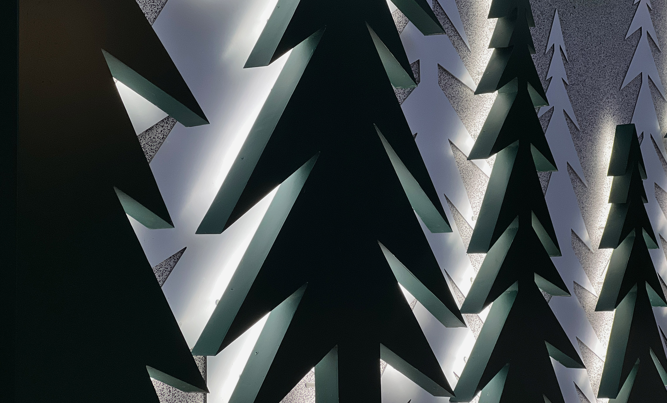 Контражурне підсвічування реклами фото