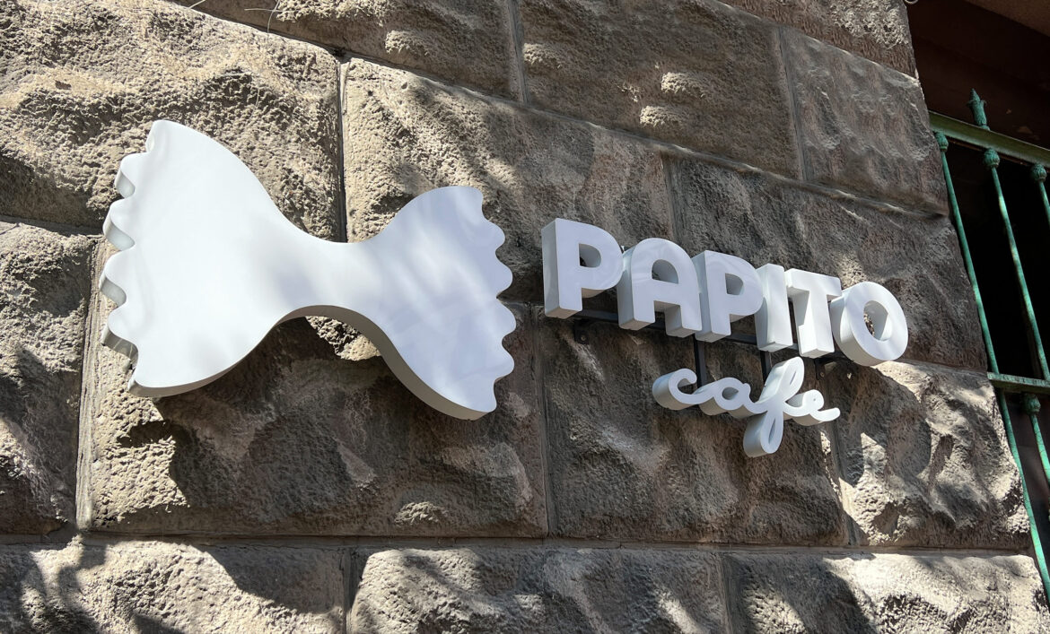 Красива вивіска кафе приклад