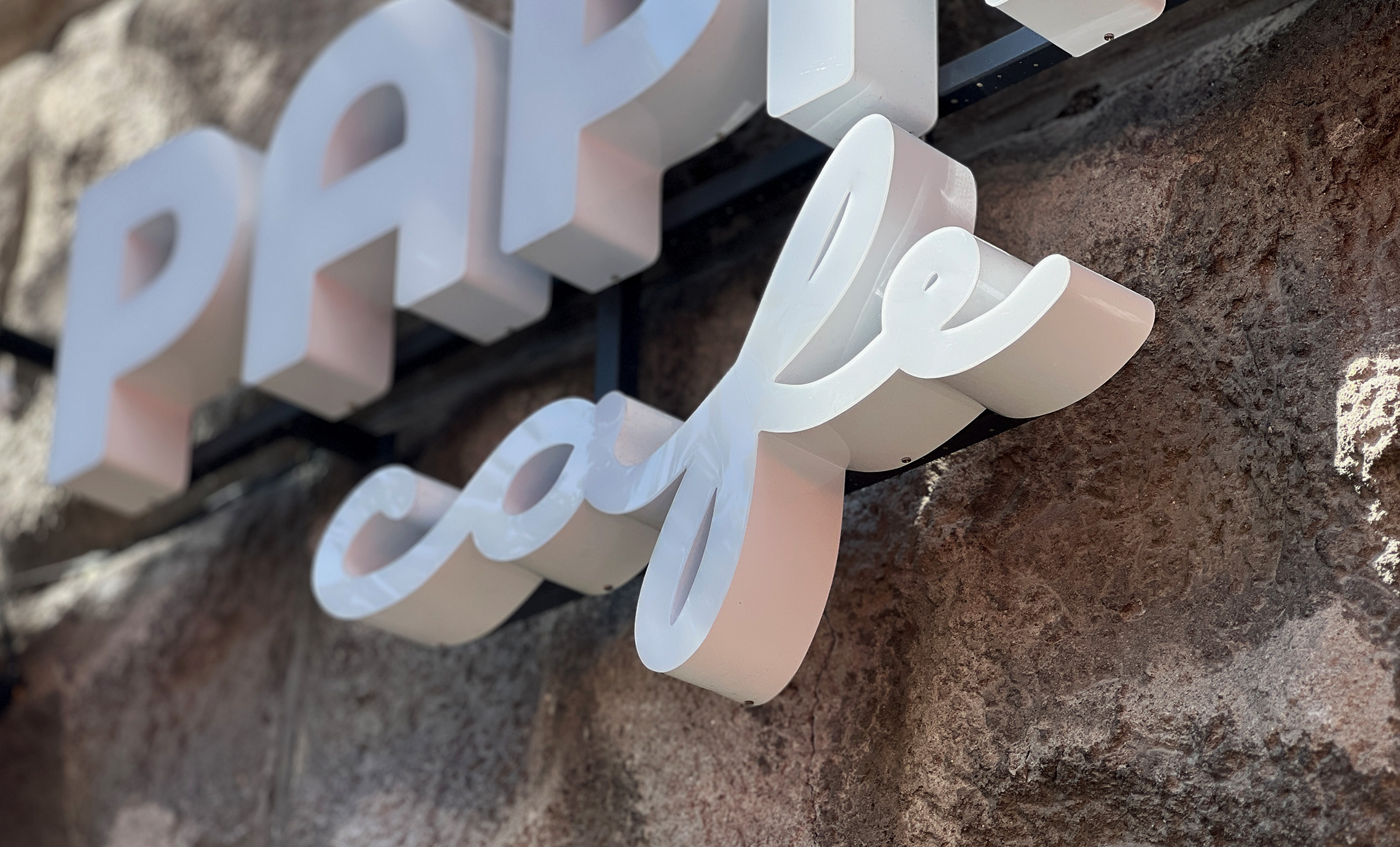 Об’ємні букви кафе виготовити фото